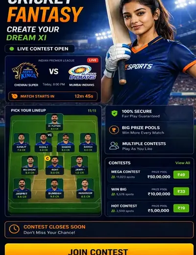 9nbet (9 nbet) fantasy cricket & matchday visual 3